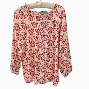 Jane & Delancey Cherry Top Sz M